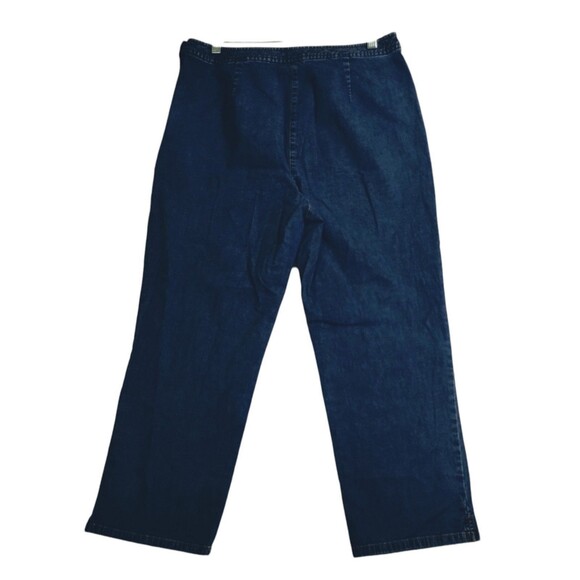 Ann Taylor Jeans Women's 12 Side Zip Flat Waistband Flat Pockets Straight Blue - Picture 6 of 11